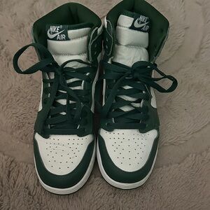 Nike Kids Sneakers Green and White